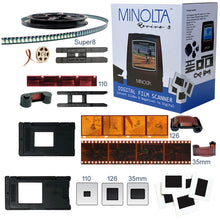 Load image into Gallery viewer, MINOLTA "Revive 3" - Film & Slide Scanner (Red)
