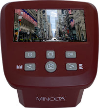Load image into Gallery viewer, Minolta "Revive 5" Digital Film Scanner w/Large 5" LCD Screen (Red)