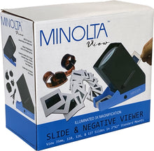 Load image into Gallery viewer, MINOLTA "View" Portable LED Luminated Slide and Negative Viewer