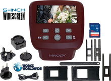 Load image into Gallery viewer, Minolta &quot;Revive 5&quot; Digital Film Scanner w/Large 5&quot; LCD Screen (Red)
