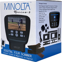 Load image into Gallery viewer, Minolta &quot;Revive 5&quot; Digital Film Scanner w/Large 5&quot; LCD Screen (Black)
